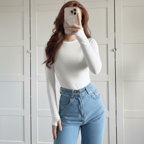 Pull basique col rond